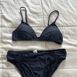 J. Crew Slate Grey Bathing Suit - 2 Pieces, size M